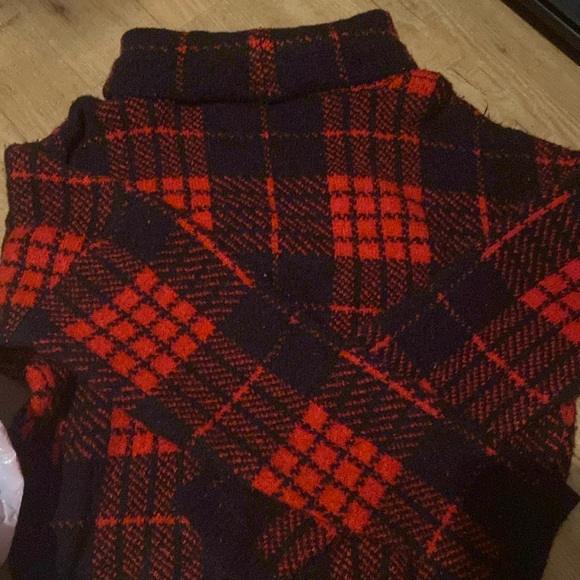 plaid turtleneck sweater - Picture 1 of 1